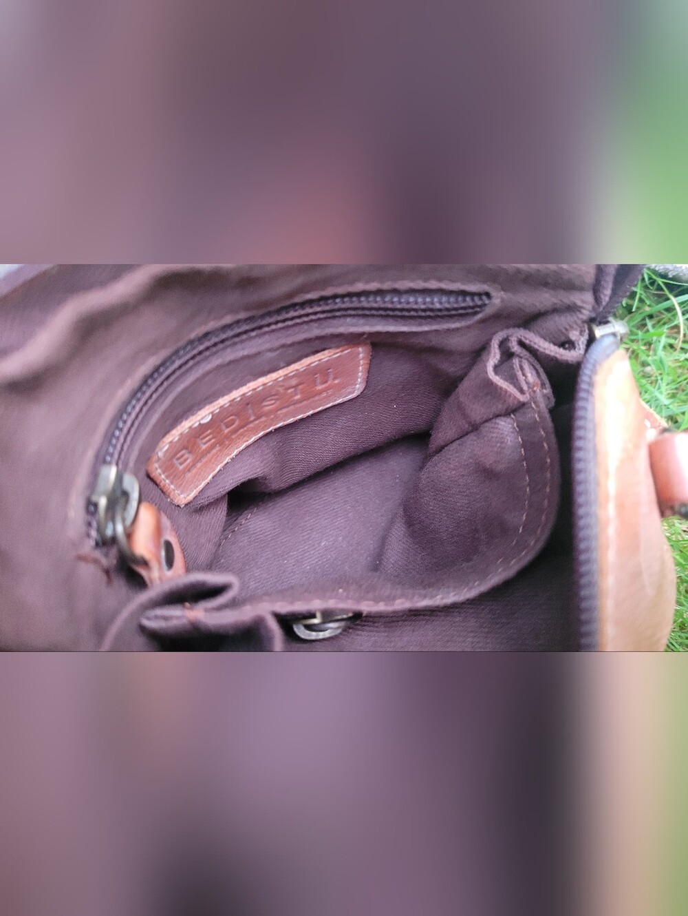 Bed Stu Leather Bag Venture Tan Rustic Mason - Picture 7 of 12